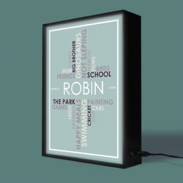 Personalised Light Box - Likes
