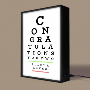 Eye Test Personalised Light Box