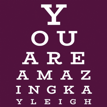 Eye Test Personalised Light Box