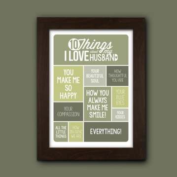 I love my store husband photo frames