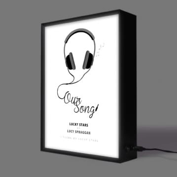 Our Song Personalised Light Box