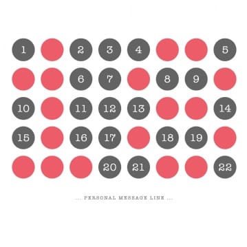 Personalised 18th Birthday Circles Light Box