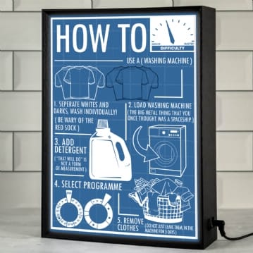 How To Use A Washing Machine Light Box
