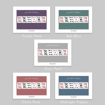 Personalised 50th Playing Card Poster