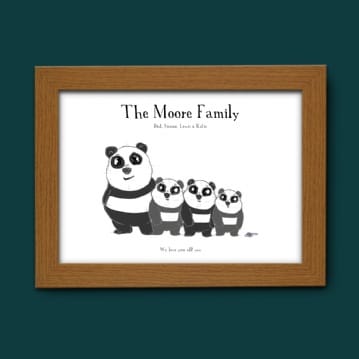 Personalised Bear Family Poster | Find Me A Gift