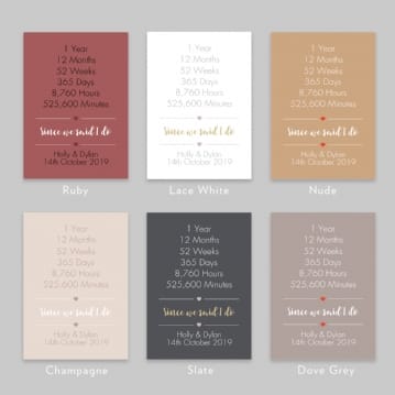 Personalised Since We Said I Do Poster