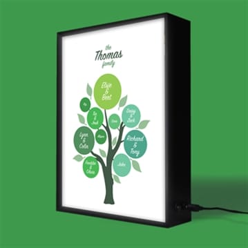 Personalised Family Tree Lightbox