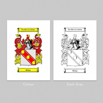 Personalised Coat of Arms Surname Lightbox