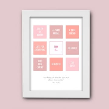 Personalised Affirmation Print