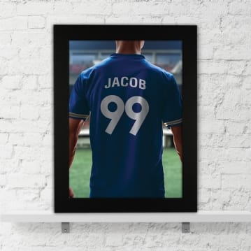 Personalised Football Shirt Wall Print