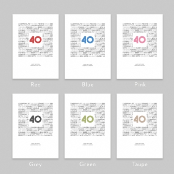 Personalised Birthday Special Age Celebration Print