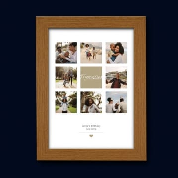 Personalised Photo Celebration Print