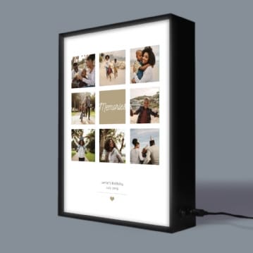 Personalised Photo Celebration Light Box