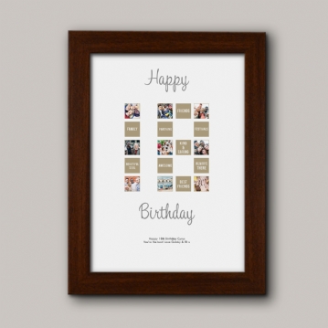 Personalised 18th Special Birthday Print