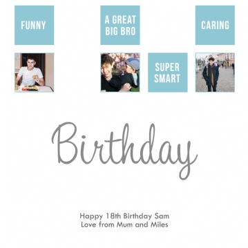 Personalised 18th Special Birthday Print