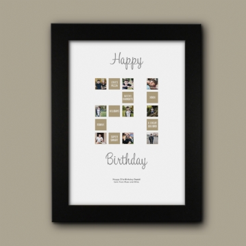 Personalised 21st Special Birthday Print