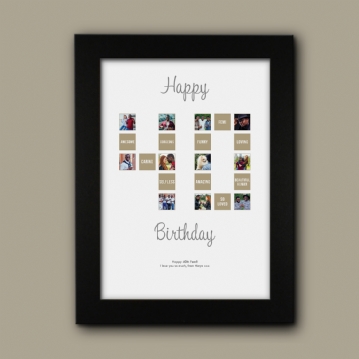 Personalised 40th Special Birthday Print