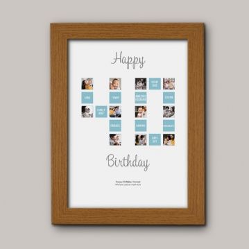 Personalised 40th Special Birthday Print