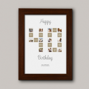 Personalised 40th Special Birthday Print