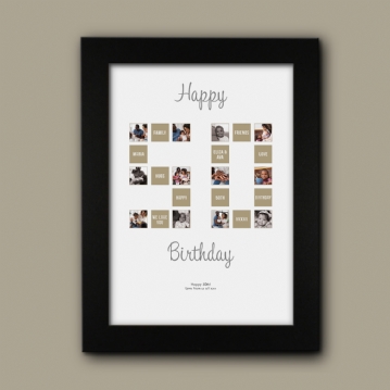 Personalised 50th Special Birthday Print