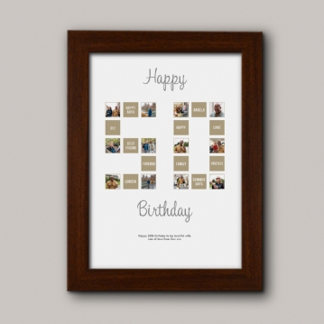 Personalised 50th Special Birthday Print