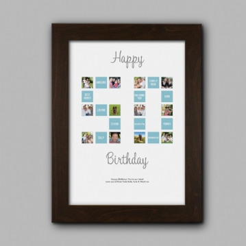Personalised 50th Special Birthday Print