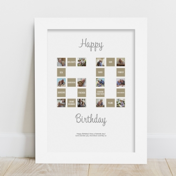 Personalised 60th Special Birthday Print