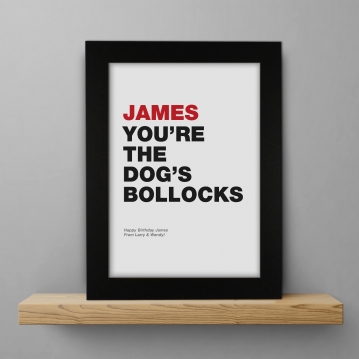 Personalised Swearing Motivational Prints