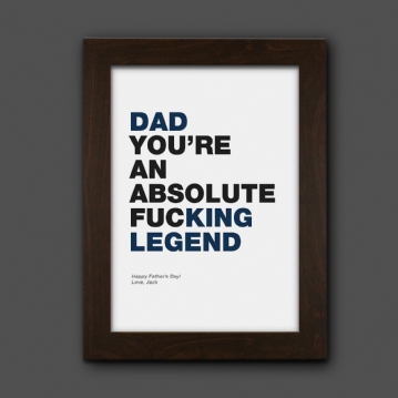 Personalised Swearing Motivational Prints