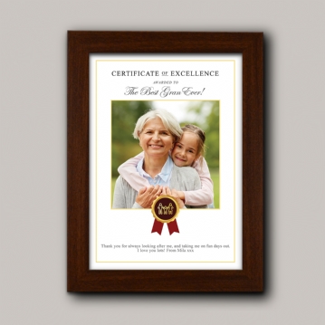 Personalised Certificate of Excellence Prints