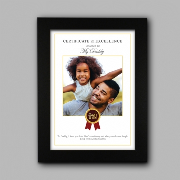 Personalised Certificate of Excellence Prints