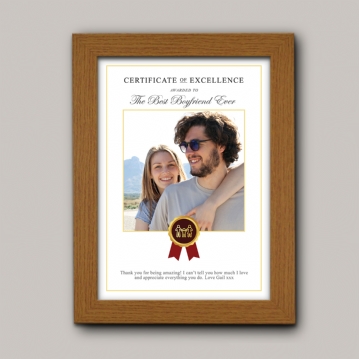 Personalised Certificate of Excellence Prints