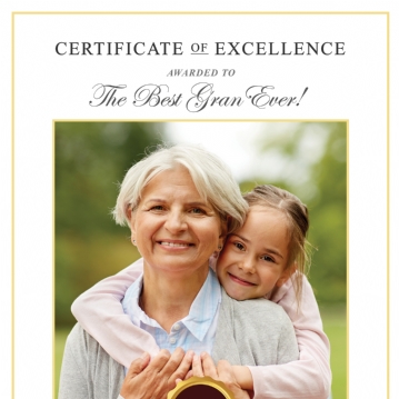 Personalised Certificate of Excellence Prints