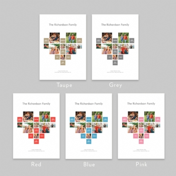Personalised Heart Photo Prints
