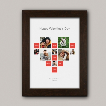 Personalised Heart Photo Prints