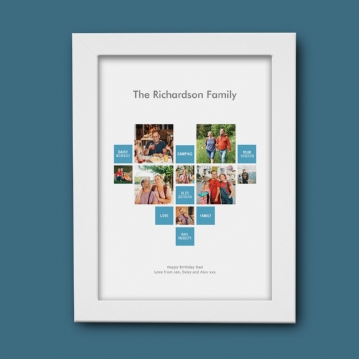 Personalised Heart Photo Prints