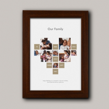 Personalised Heart Photo Prints