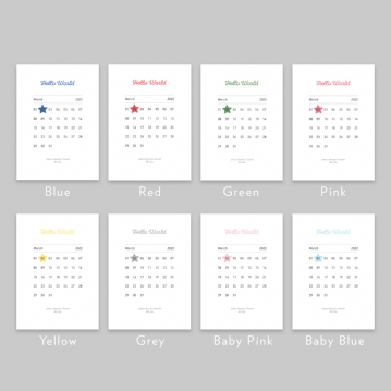 Personalised New Baby Birth Date Prints