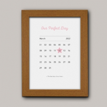 Personalised Anniversary Date Prints