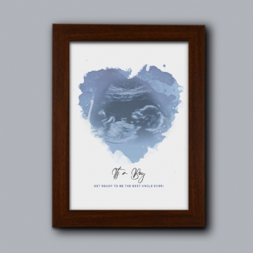 Personalised Baby Scan Print