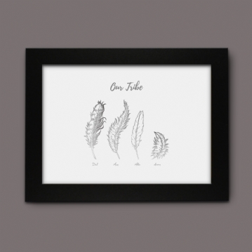 Personalised Our Tribe Poster