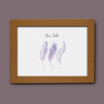 Personalised Our Tribe Poster