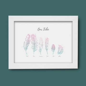 Personalised Our Tribe Poster