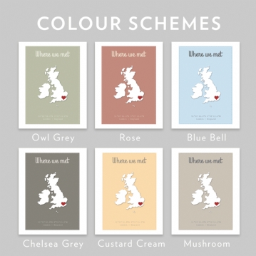 Personalised Where We Met Poster