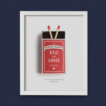 Personalised Perfect Match Poster