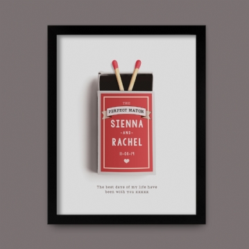 Personalised Perfect Match Poster