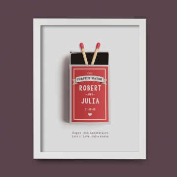 Personalised Perfect Match Poster