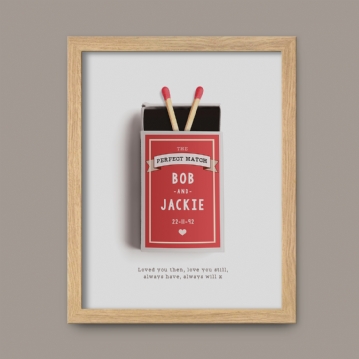 Personalised Perfect Match Poster