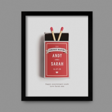 Personalised Perfect Match Poster