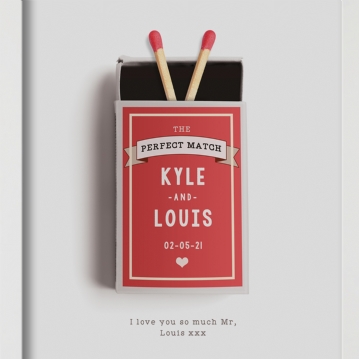 Personalised Perfect Match Poster
